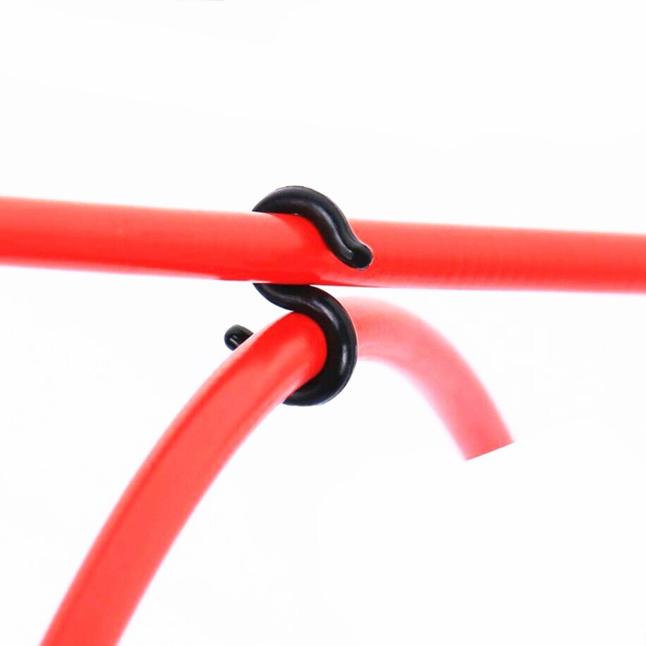 ตัว S คล้องสายเบรค สายเกียร์จักรยาน ชุดละ 10 ชิ้น เก็บระเบียบสาย