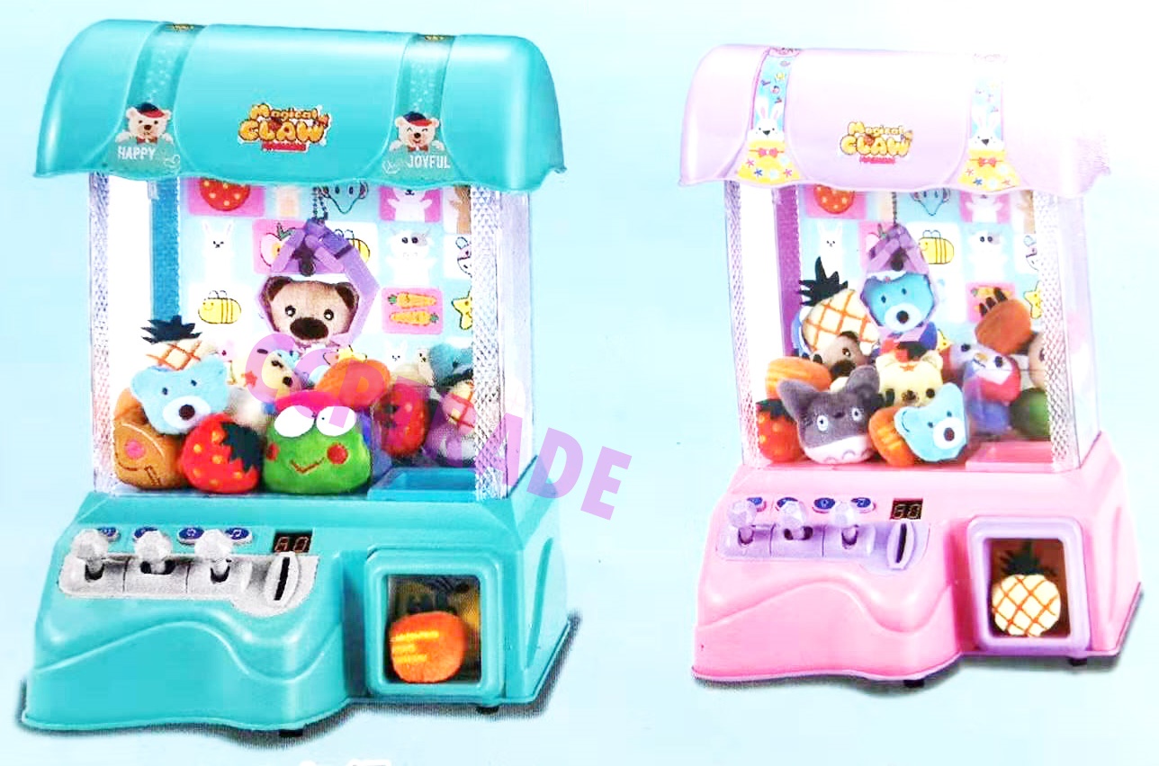 ตู้คีบตุ๊กตามีเสียง มีไฟ ชาร์ทไฟบ้านได้กล่องจัมโบ้ 30x40 ซม.