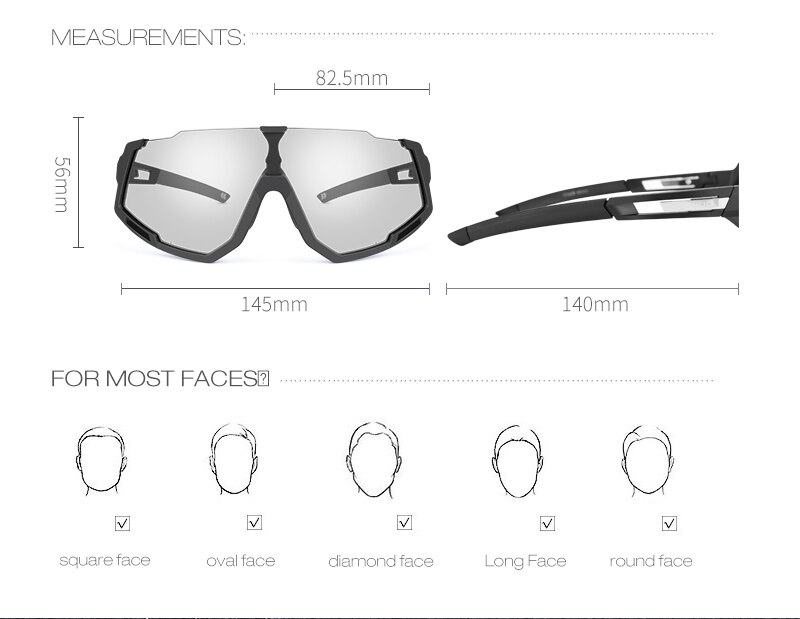 แว่นตาปั่นจักรยานปรับแสงออโต้ GIYO Photochromic Cycling Sunglasses UV400