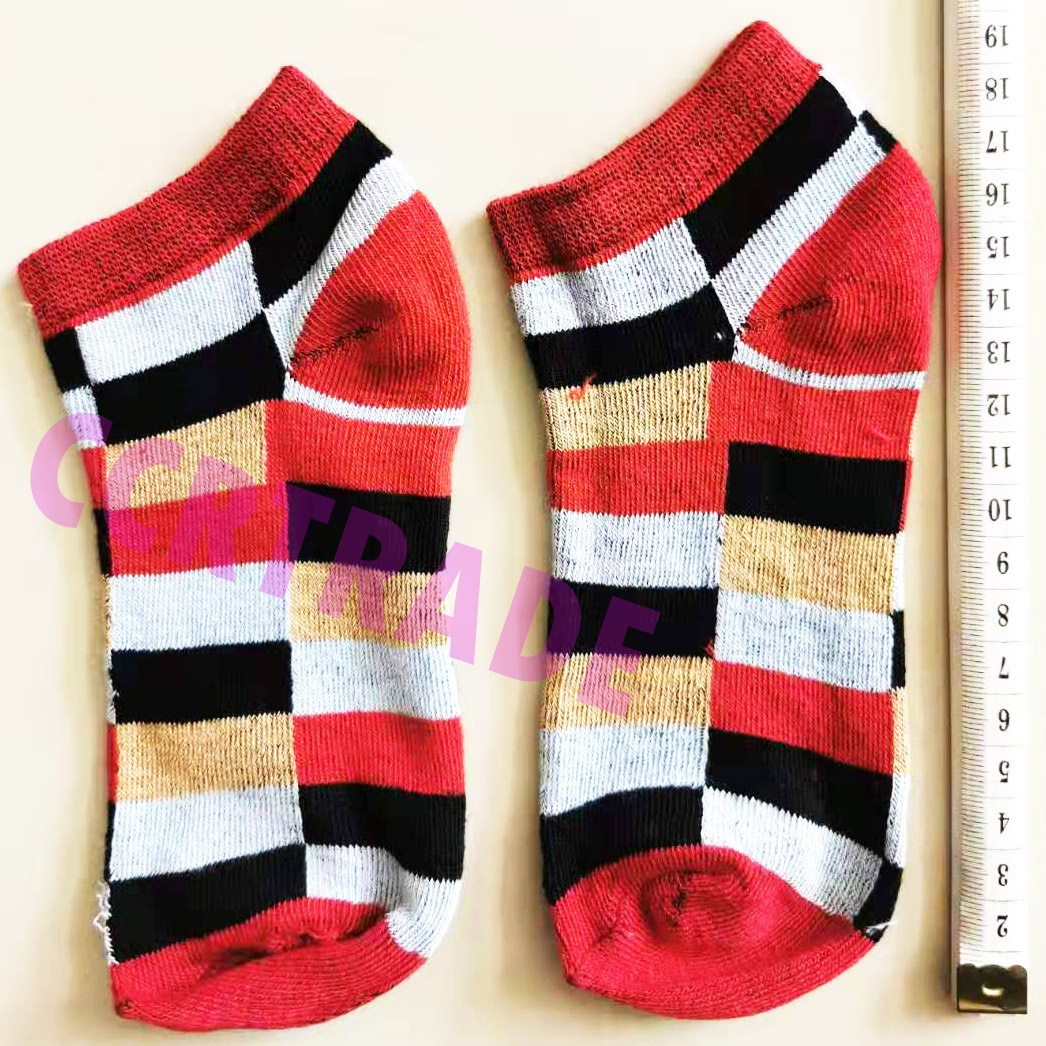 ถุงเท้าเด็กแฟชั่น ลายสก็อต 9-18 ซม.