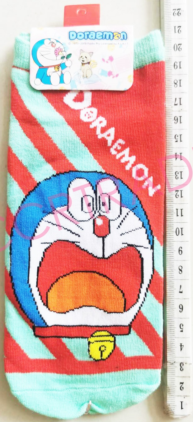 ถุงเท้าโดเรม่อนหน้าตรง SET-4(ลิขสิทธิ์แท้) Free size