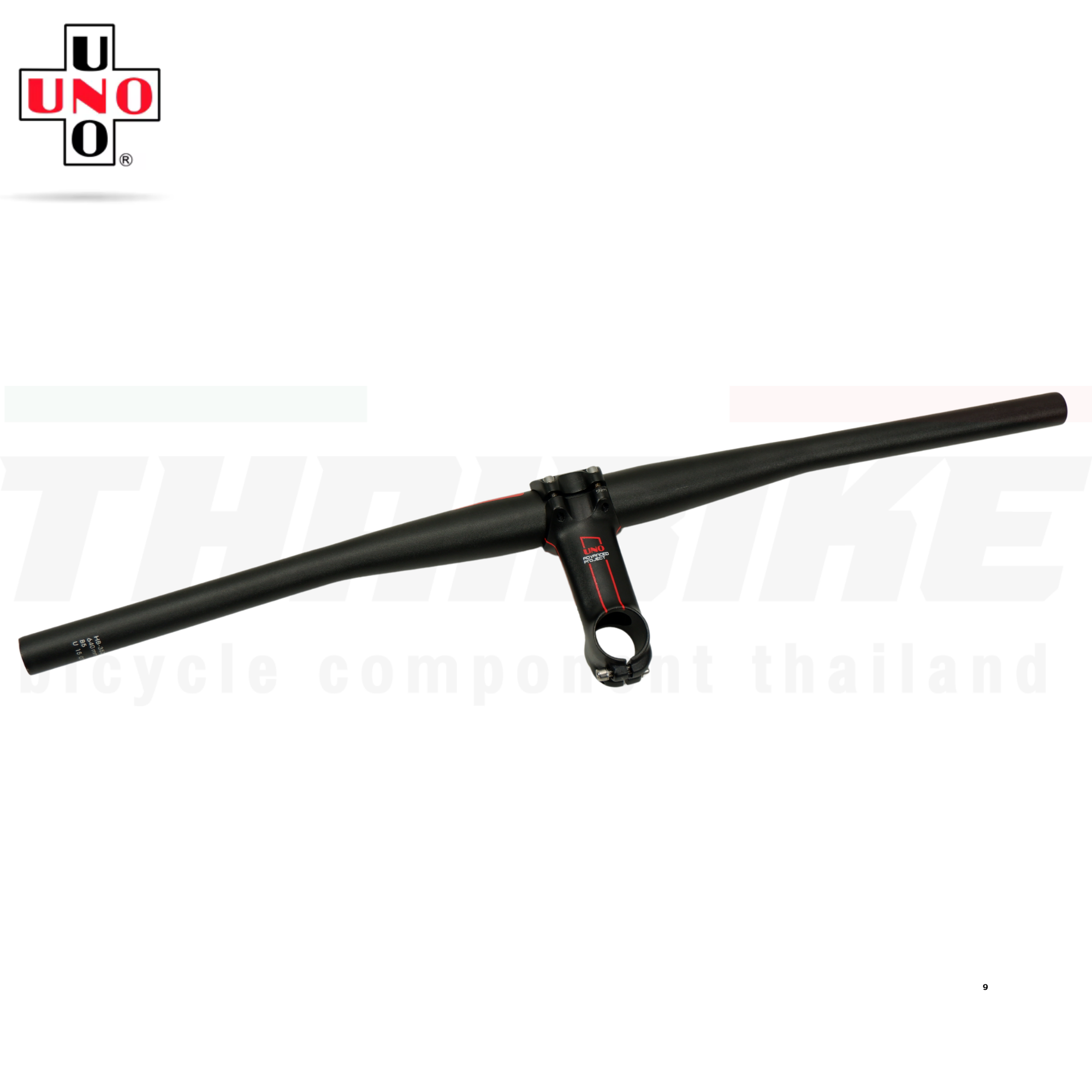 ชุดแฮนด์จักรยานพร้อมสเต็มอลูมิเนียม UNO M35 คอแฮนด์ 35มม. พร้อมแฮนด์