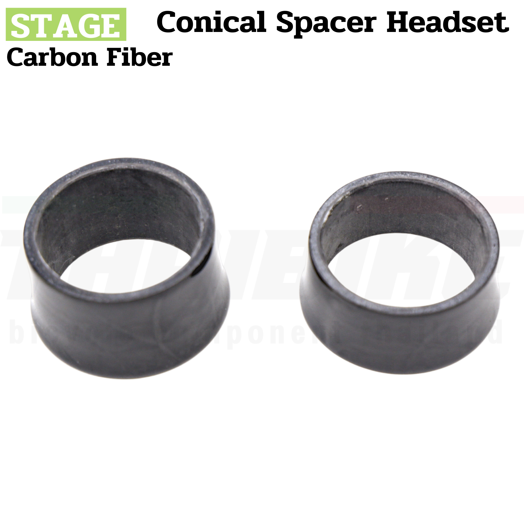 แหวนรองคอจักรยานแบบคาร์บอนตัวล่าง Stage Conical Spacer Headset(28.6) 15/20 mm