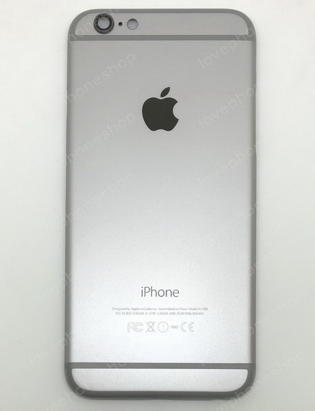 ชุดฝาหลัง (back housing) iPhone 6 สีเทาดำ (ส่งฟรี)