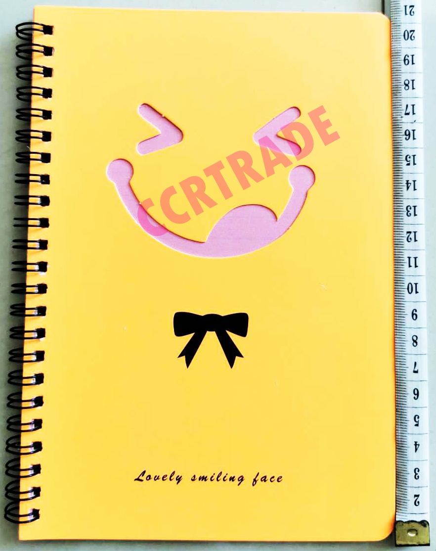 สมุดโน๊ตสันห่วงสีสะท้อน 40 แผ่น 14x20.5 ซม.