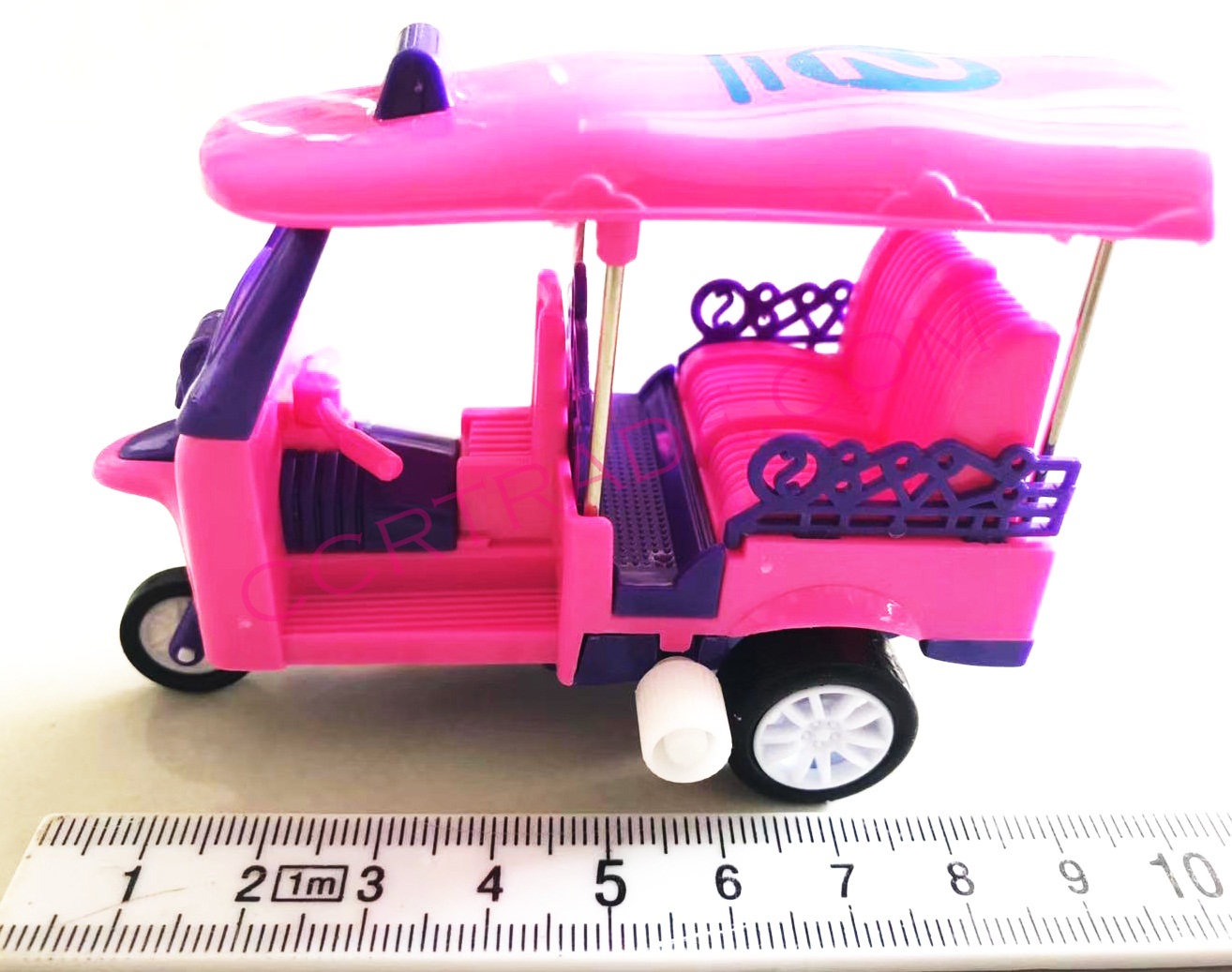 รถสามล้อสีสด ไขลานกล่อง 6x9.5 ซม.