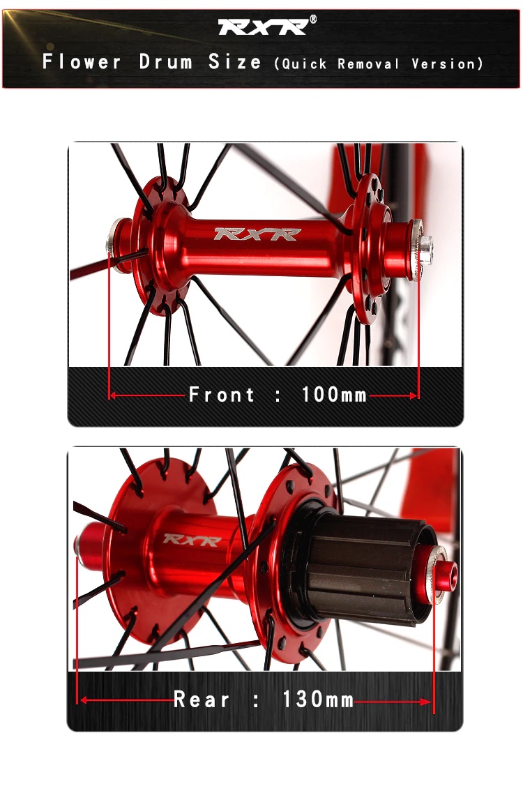 ล้อจักรยานเสือหมอบ RXR ROTON X6 700C ขอบสูง 30มม.