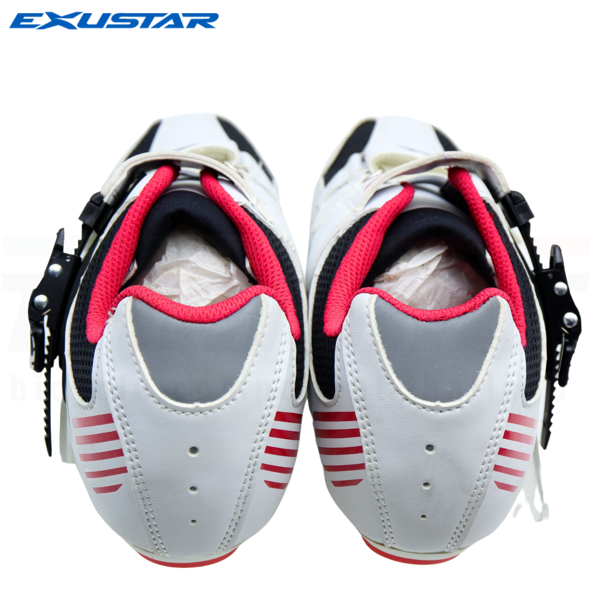 รองเท้าปั่นจักรยานเสือหมอบ รองเท้าคลีต EXUSTAR E-SR404