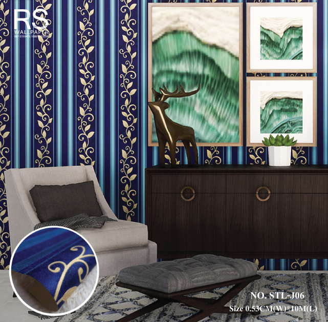 วอลเปเปอร์ ลายหลุยส์สลับลายทาง No.STL-J06