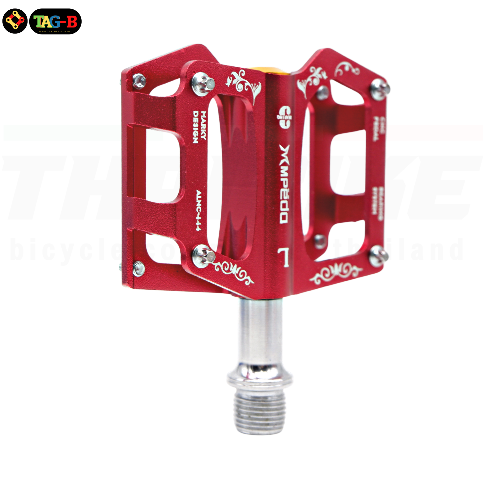 บันไดจักรยานแบบอลูมิเนียมแบริ่งCNC MPEDA ALNC-444