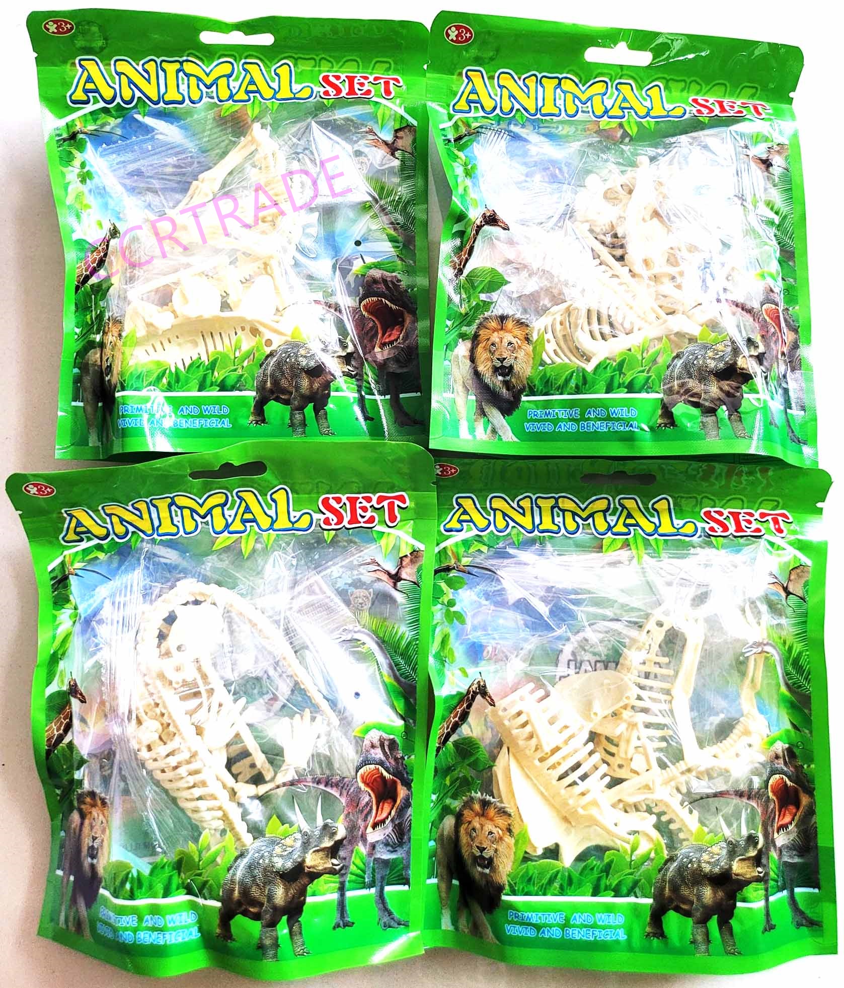 ไดโนเสาร์ฟอสซิลถุงซิป 16x18 ซม.(งานห้าง)(1x21)