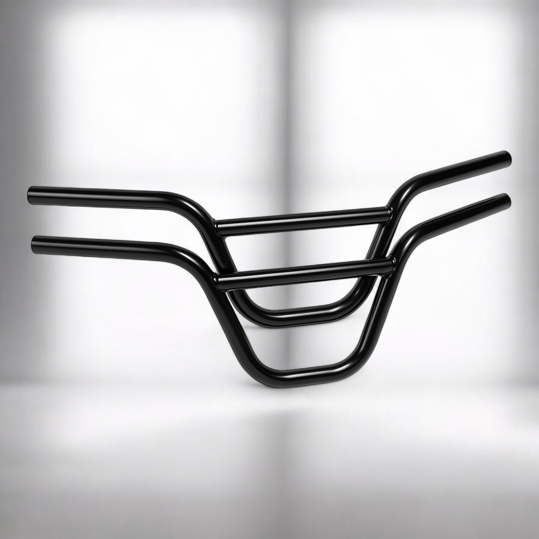 แฮนด์จักรยาน BMX คาดตรง ชุบดำ | ความยาว 680 / 720 มม. | เหล็กชุบแข็งแรง