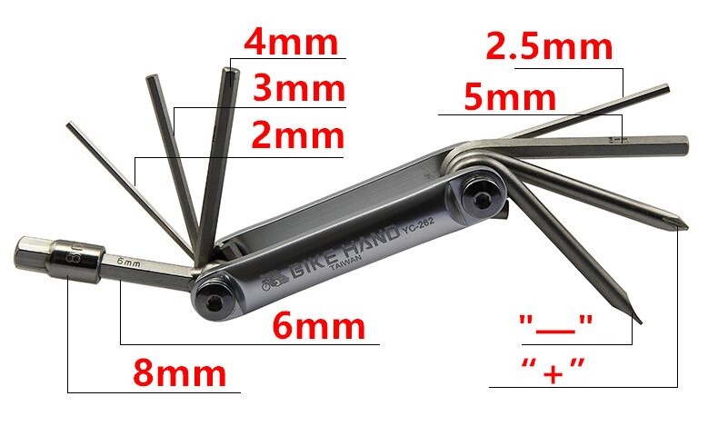 เครื่องมือพกพาจักรยาน BIKE HAND yc-262 ใช้กับจักรยานและงานทั่วไป