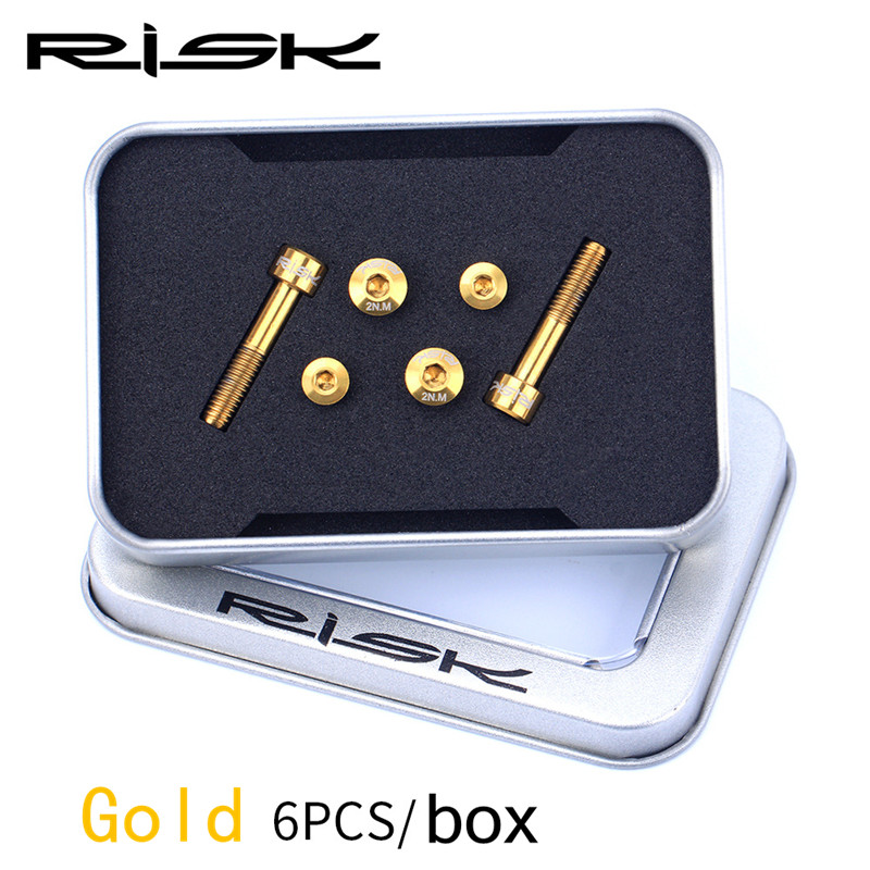 ชุดน็อตไทเทเนี่ยมสำหรับมือเบรคจักรยาน RISK SRAM GX/Eagle/X9/X01/X01Eagle/XX1