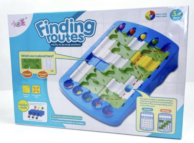 เกมคุมองหาทางออก finging routes ฝึกสมองซีกซ้าย