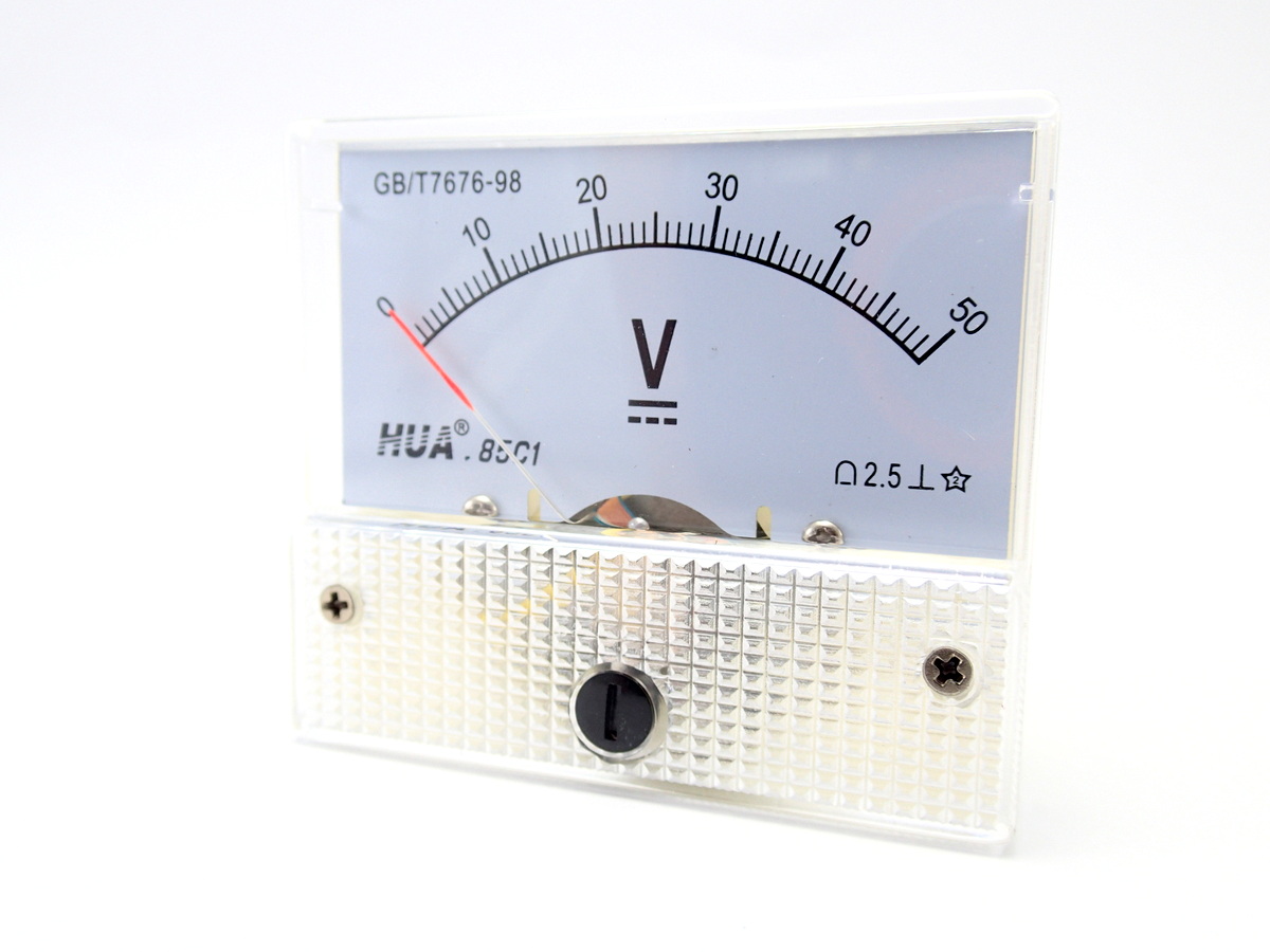 DC Analog Voltmeter 0-50V