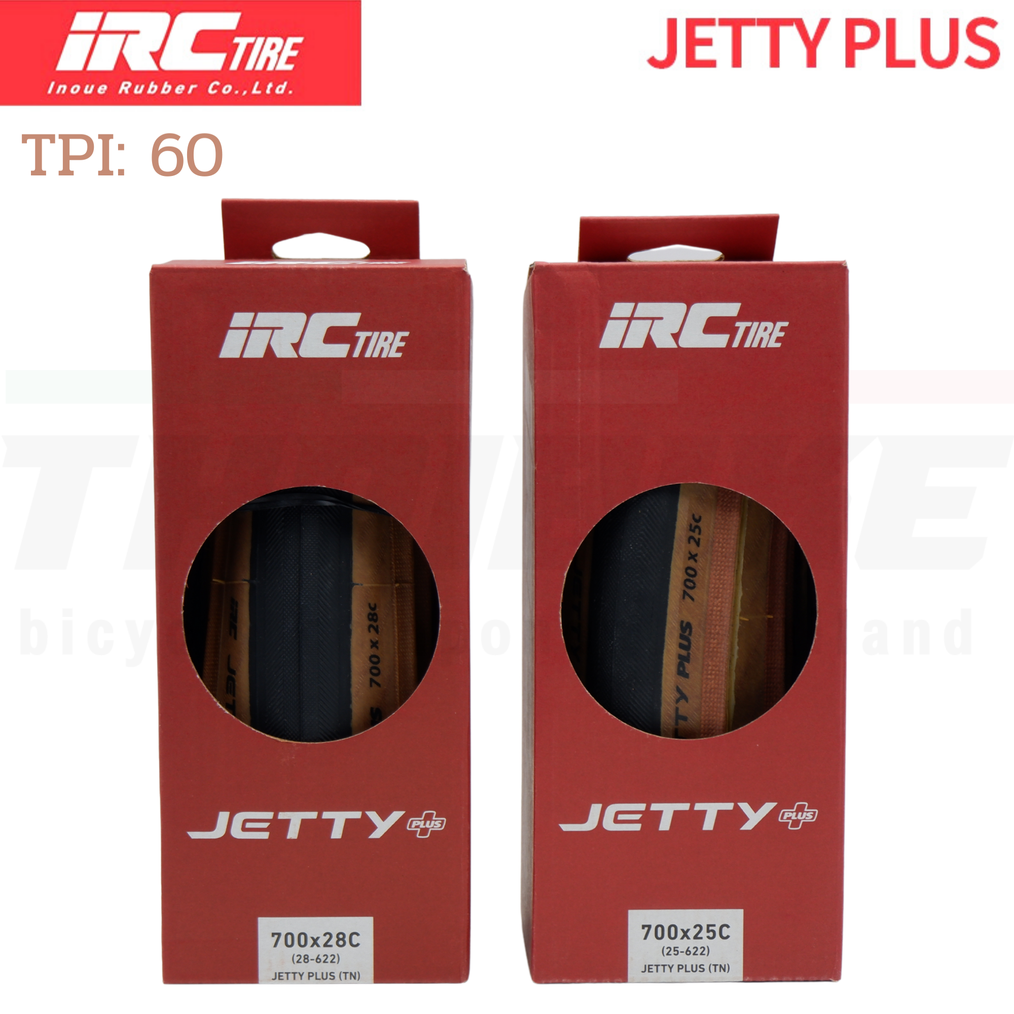 ยางนอกจักรยานเสือหมอบ IRC JETTY PLUS 700X25 700X28