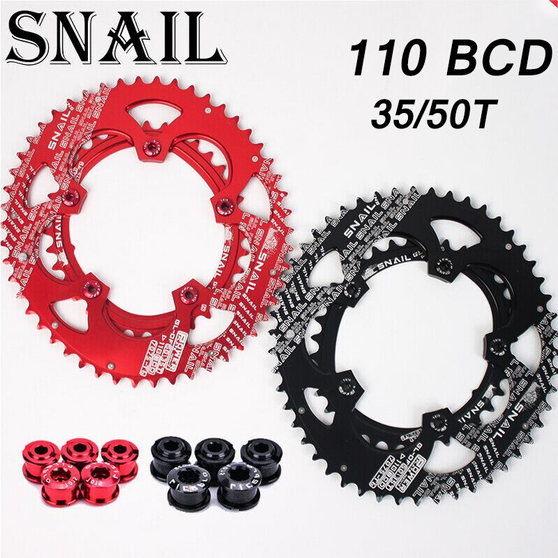ใบจานจักรยาน ใบเบี้ยว SNAIL 110BCD 50/35 110 BCD