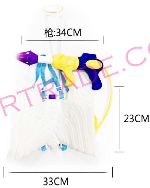 เป้ฉีดน้ำปีกนางฟ้าห่วงแองเจิ้ล+ปืนปั้มลม 23x33 ซม.(1x2)