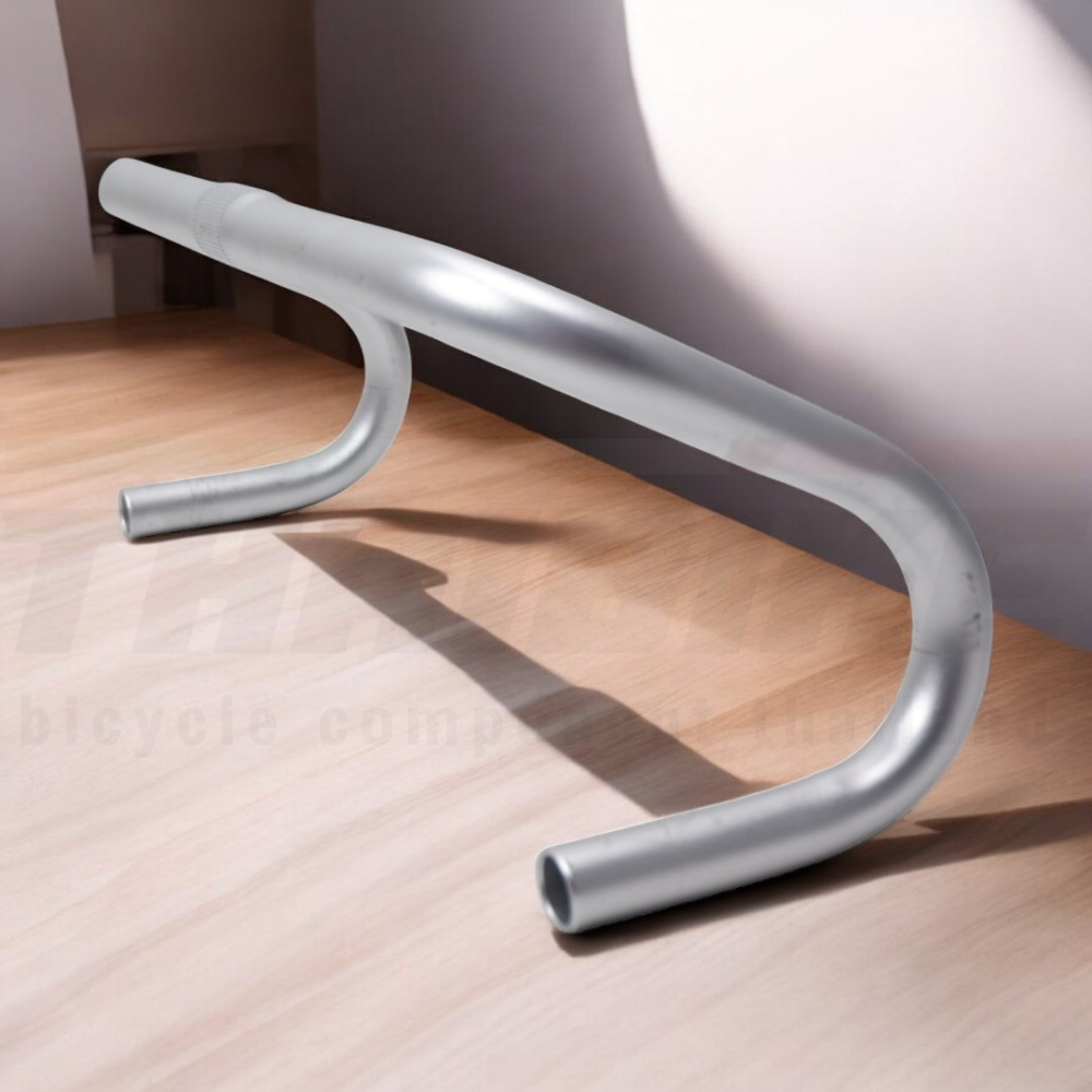 แฮนด์จักรยานอลูมิเนียม ปัดเงาพ่นทราย 25.4x400 มม