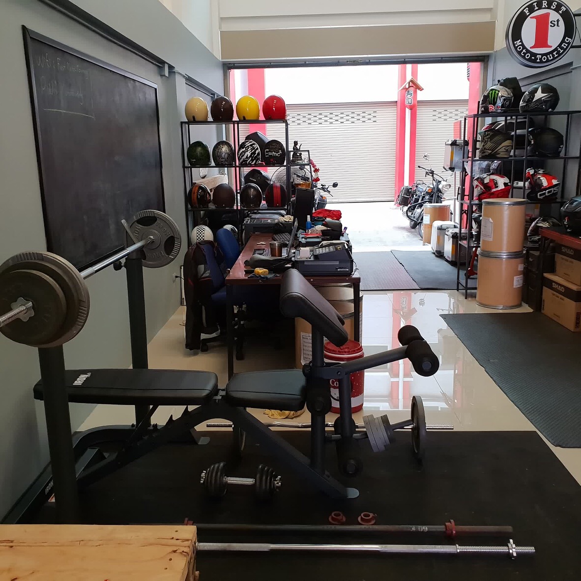 ขายม้าดัมเบลพร้อม rack รุ่น IRON 308