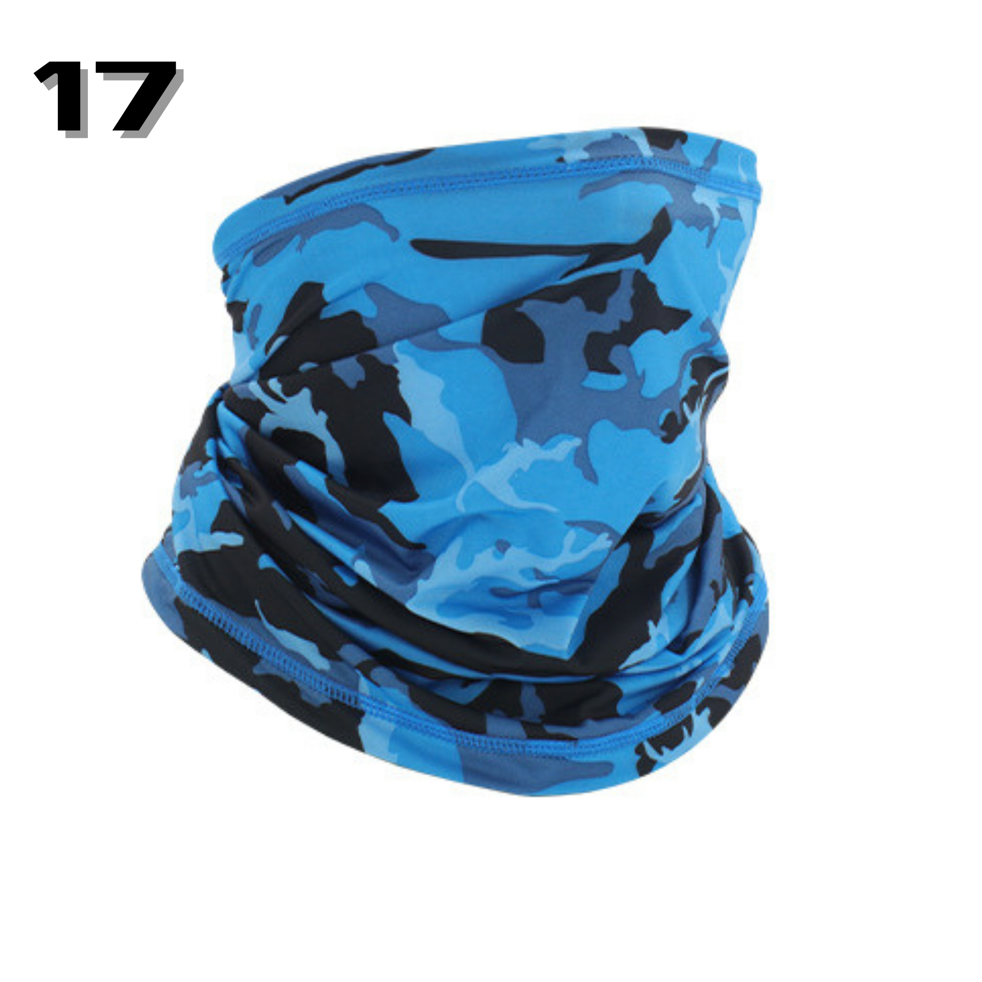 ปั่นจักรยาน ตกปลารุ่นเย็บขอบ ผ้าคลุมหัวทั้งใบ ผ้าบัฟแบบลาย กันแดด กันฝุ่น เช็ดเหงื่อ ผ้ากันเหงื่อ ลายสวย ลายพราง