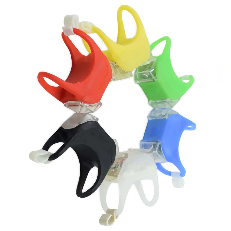 ไฟซิลิโคนจักรยานแบบเหลี่ยม ติดจักรยาน ไฟหน้า ไฟท้าย