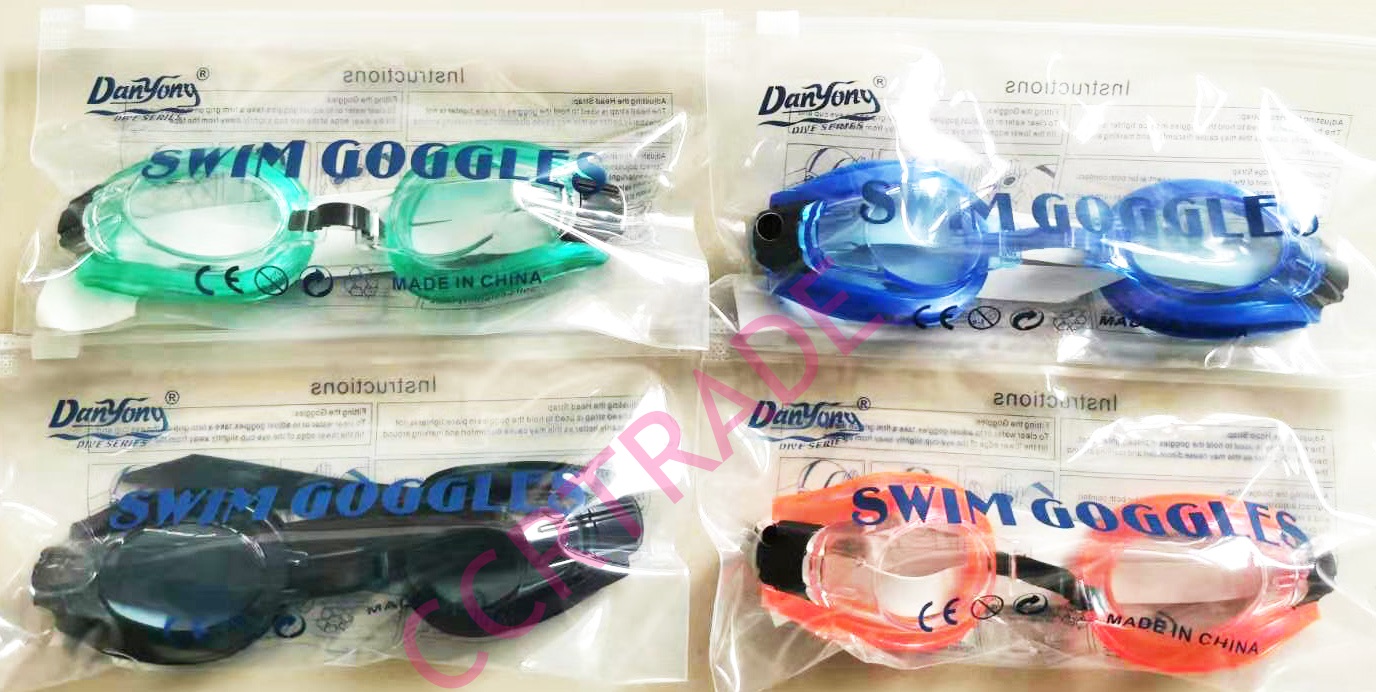 แว่นตาว่ายน้ำกระเป๋าซิปล็อค คละสี Free Size