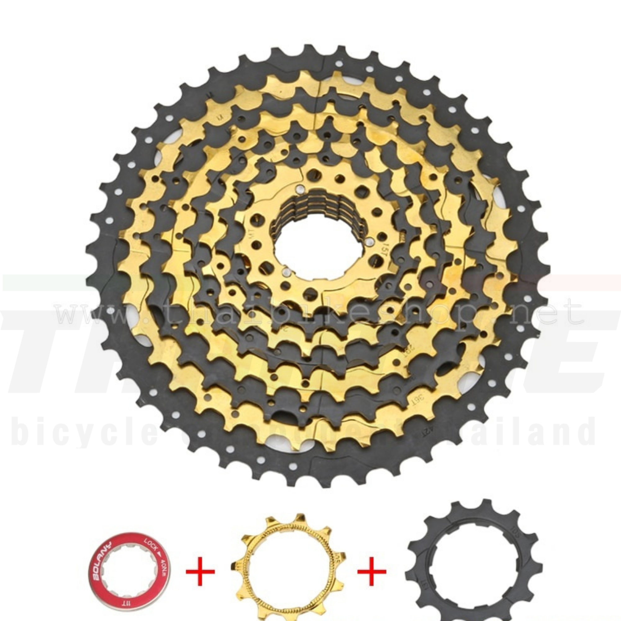 เฟืองจักรยานเสือหมอบ เสือภูเขา BOLANY 10SPD ขนาด 11-40T/11-42T