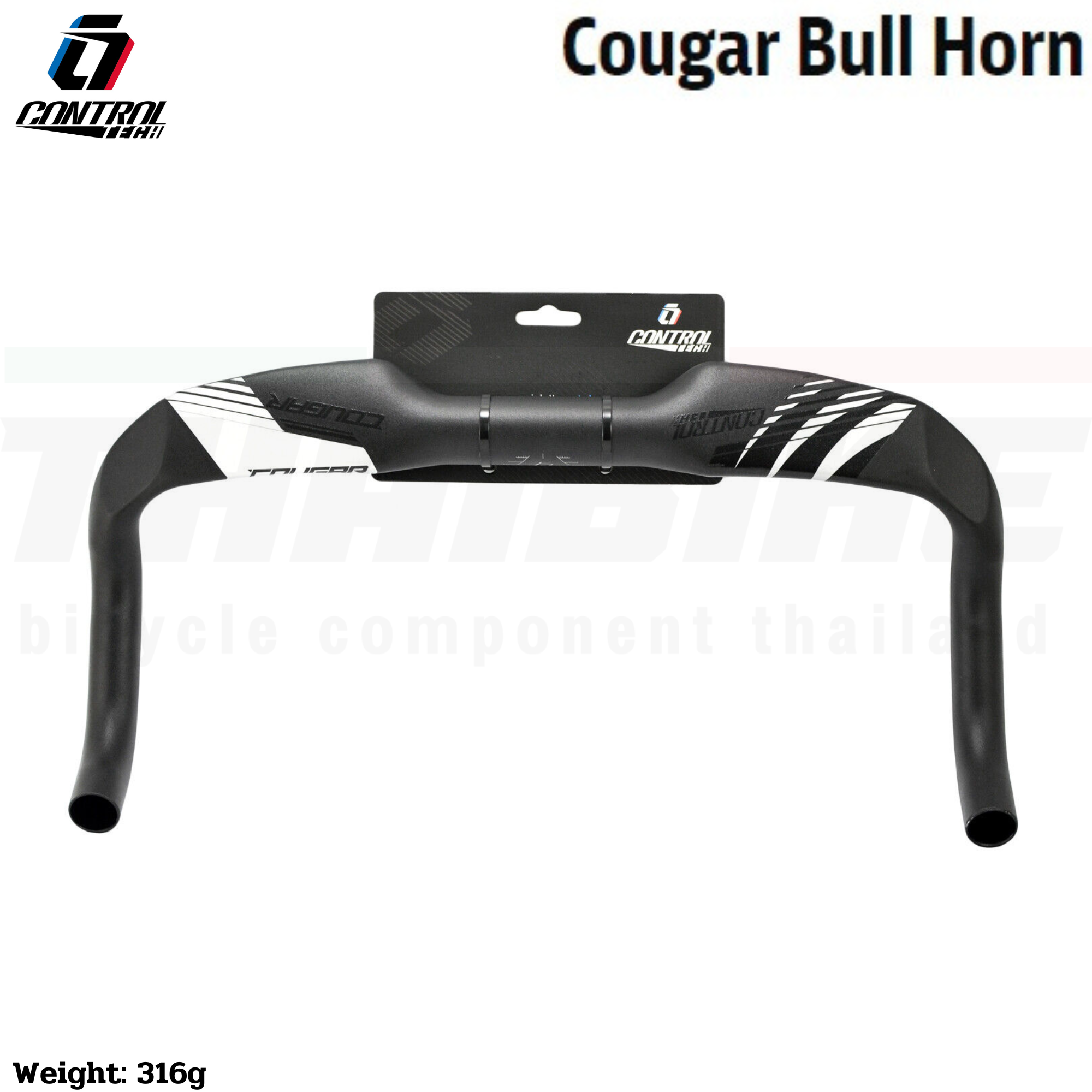 แฮนด์จักรยาน Bull Horn triathlon CONTROLTECH COUGAR Bull Horn Alloy