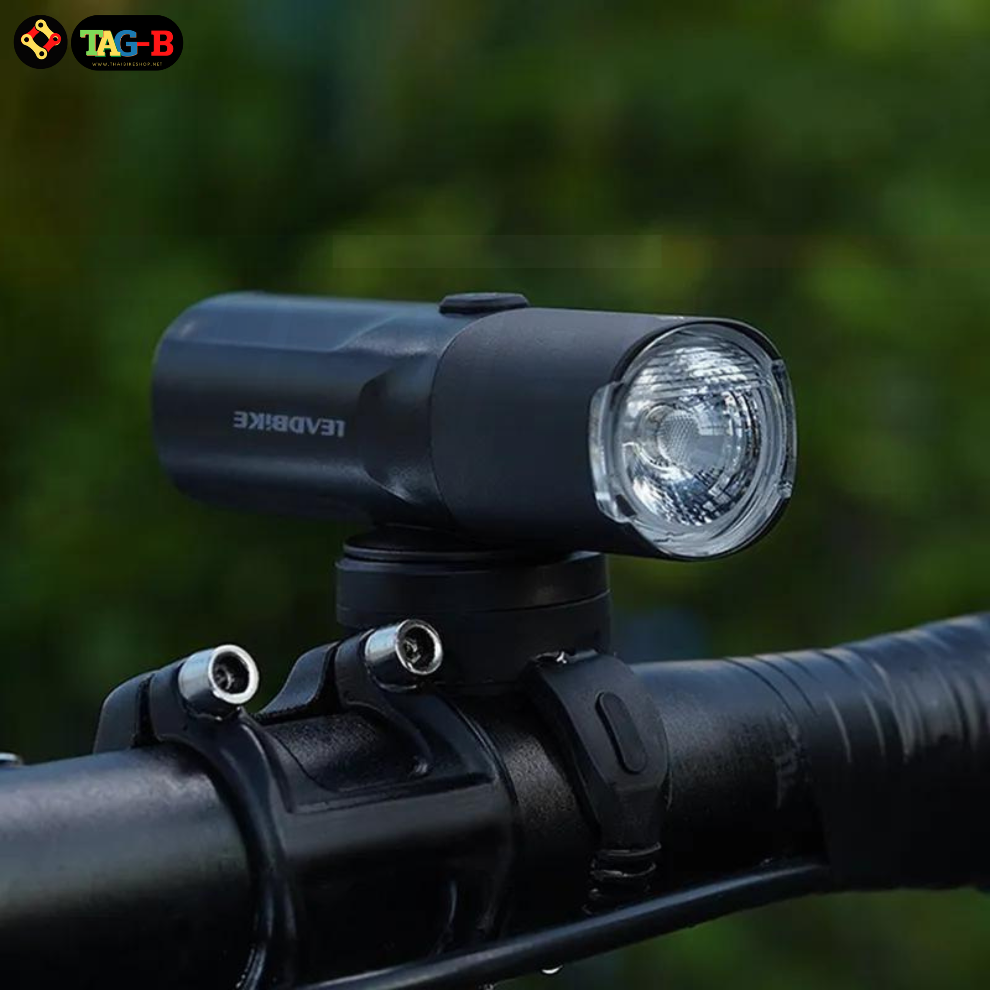 ไฟหน้าจักรยาน LEADBIKE THAIBIKE ติดเมาส์ GOPRO ไฟจักรยานสว่างมาก 400/600/800LM