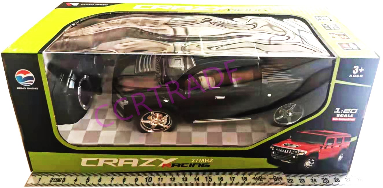 รถกะบะสีสดบังคับไร้สาย มีไฟหน้า+รีโมทกล่อง 12.5x27 ซม.(1x3)