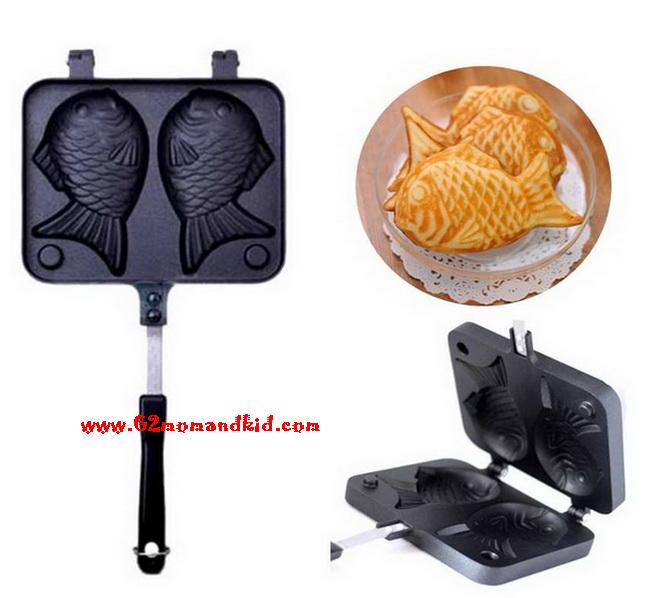 ++พร้อมส่ง++กระทะทำขนมบุงปัง ไทยากิ รูปปลาญี่ปุ่นสอดไส้ -- Taiyaki Pan ทำ 1 ครั้ง ได้ขนม 2 ชิ้น