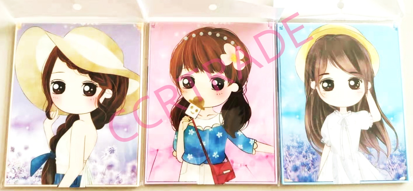 กระจกพับการ์ตูนใหญ่ 13x16 ซม.