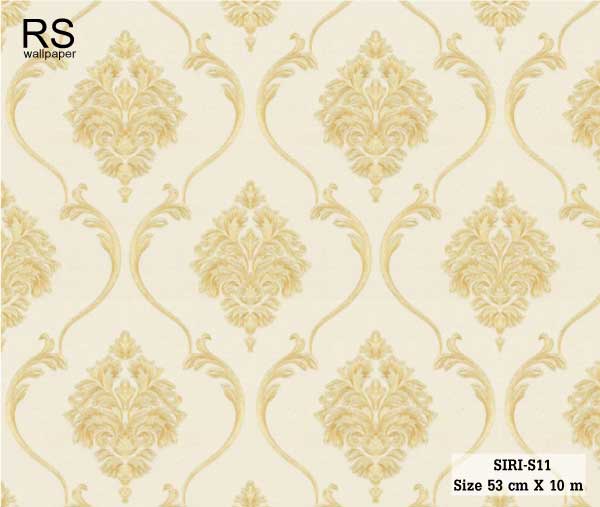 วอลเปเปอร์ ลายหลุยส์คลาสสิค สีน้ำตาลอ่อน SIRI-S11