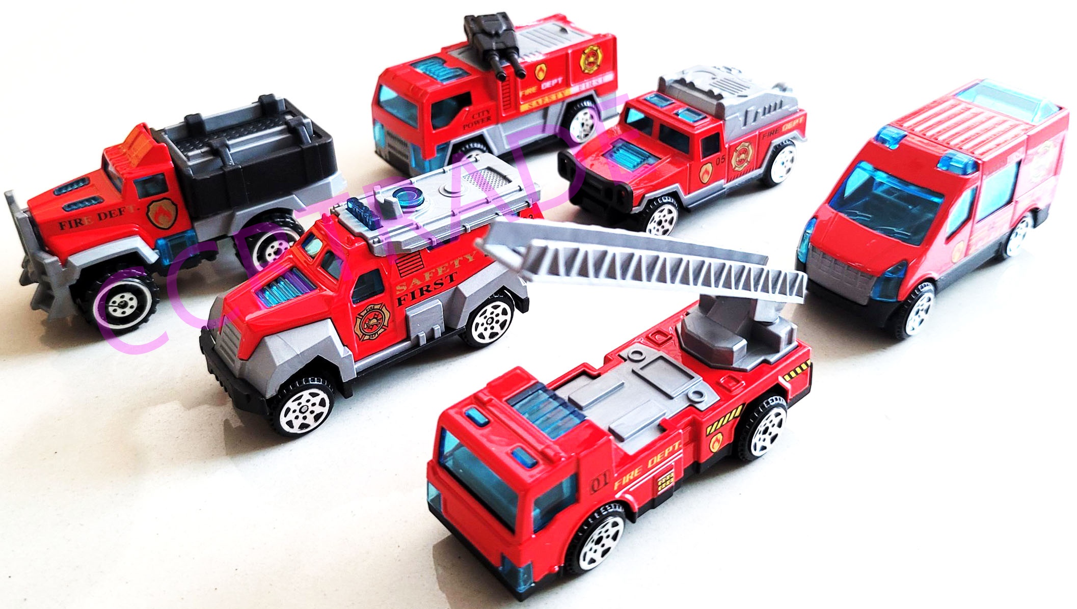 รถเหล็กโมเดลดับเพลิงกล่อง 23.5 ซม.