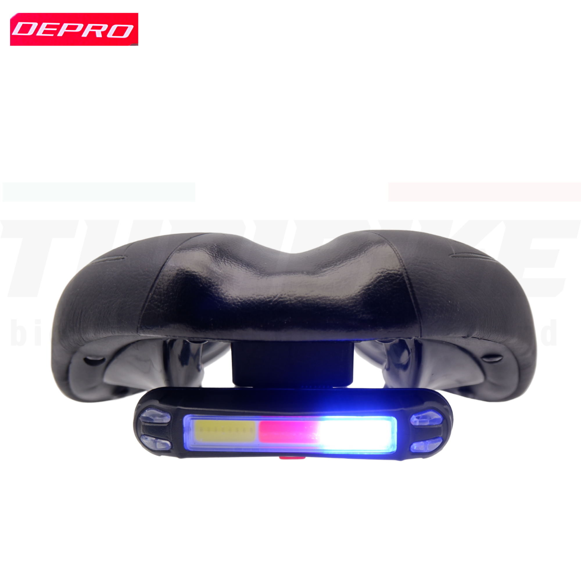 อานจักรยานเสือหมอบ เสือภูเขา DEPRO แบบมีไฟในตัว ชาร์จ USB