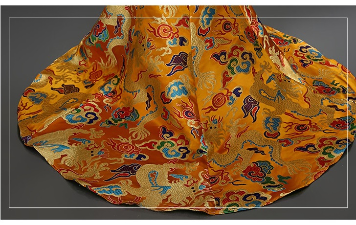 PW511 - **พรีออเดอร์มีแดงกับทองค่ะ** ชุดกี่เพ้าสีแดงทองลายมังกรแขนสั้นประดับเพชรพลอย ชุดยกน้ำชา ชุดคู่ถ่ายพรีเวดดิ้ง (prewedding dress) & ชุดแต่งงานแฟนซี (Fancy wedding dress)ชายหญิง "ธีมสีแดง"