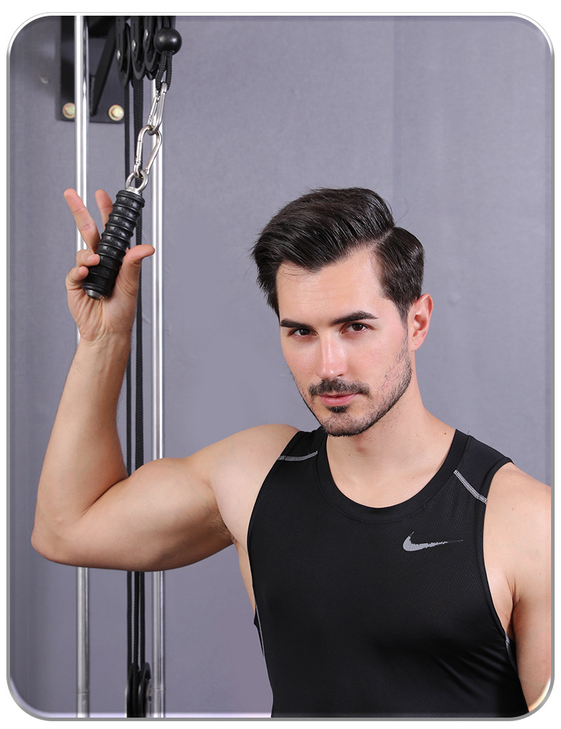 Tricep Pull Down Cable Machine เหล็กจับเล่นแขนหลัง-หน้า สำหรับเล่นสลิง สายเคเบิล สินค้า 1 ชิ้น พร้อมส่งในไทย