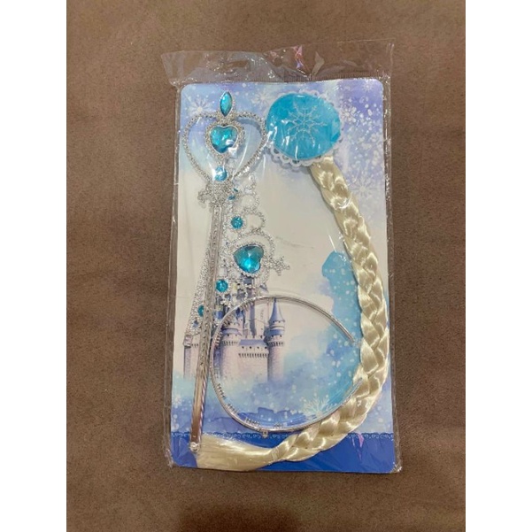 เอลซ่า อันนา ราพันเซล เครื่องประดับฟอสเซ่น คฑา มงกุฎ ผมเปีย พร้อมส่งจากไทย