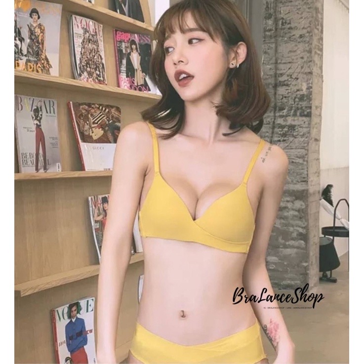 BLS✿6146 Setบรา+กกน. ชุดชั้นในแฟชั่น งานฟองบางมินิมอล