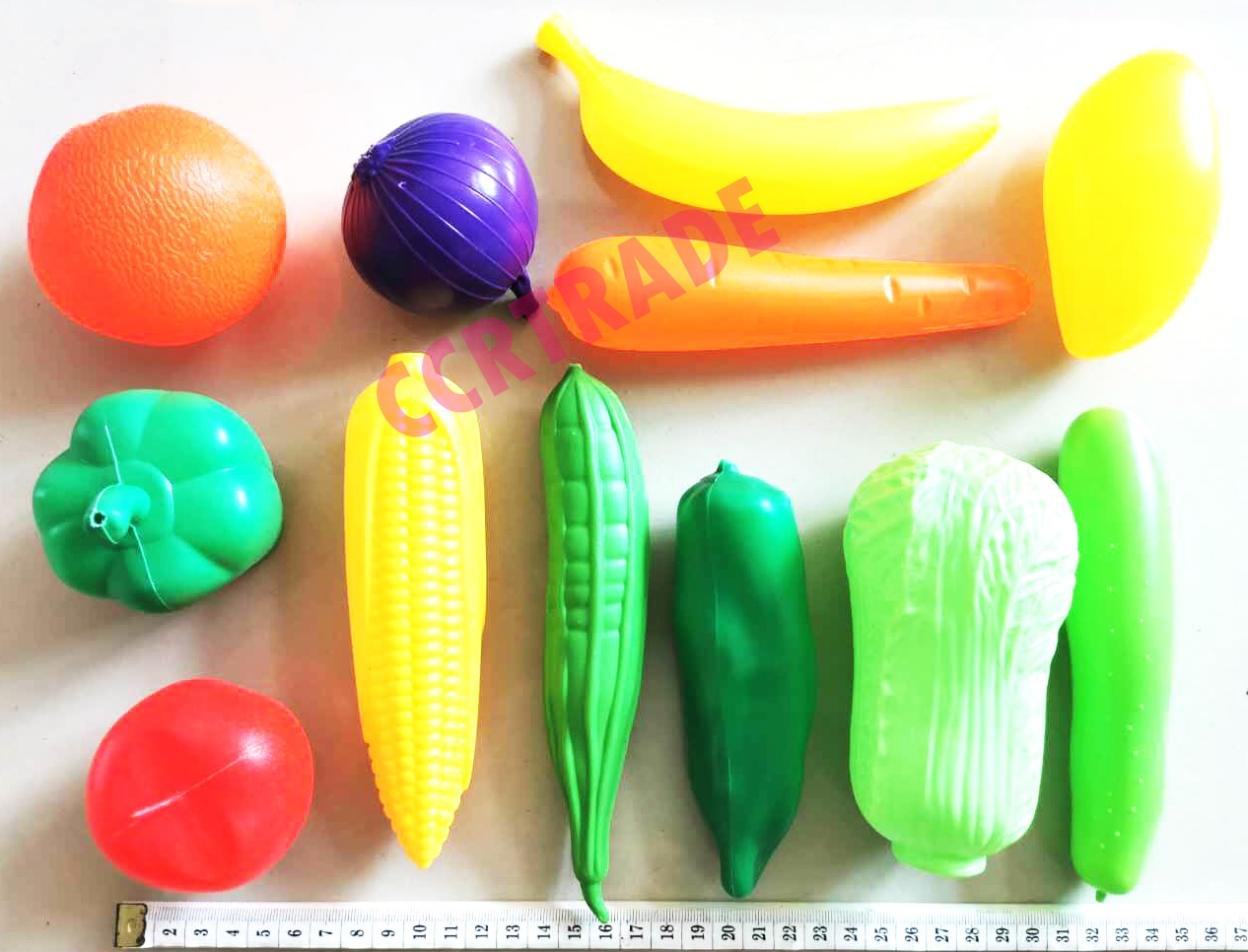 ชุดผักผลไม้โมเดลเสริมทักษะถุงตาข่ายใหญ่ 31 ซม.(1x3)