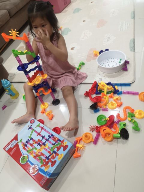 Marble run ตัวต่อรางลูกแก้ว 105 ชิ้น พร้อมส่งจากไทย