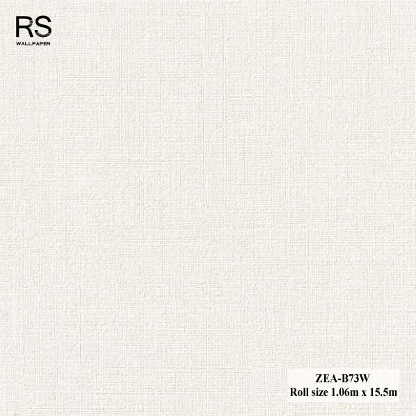 วอลเปเปอร์ลายผ้า พื้นสีขาวครีม ZEA-B73W