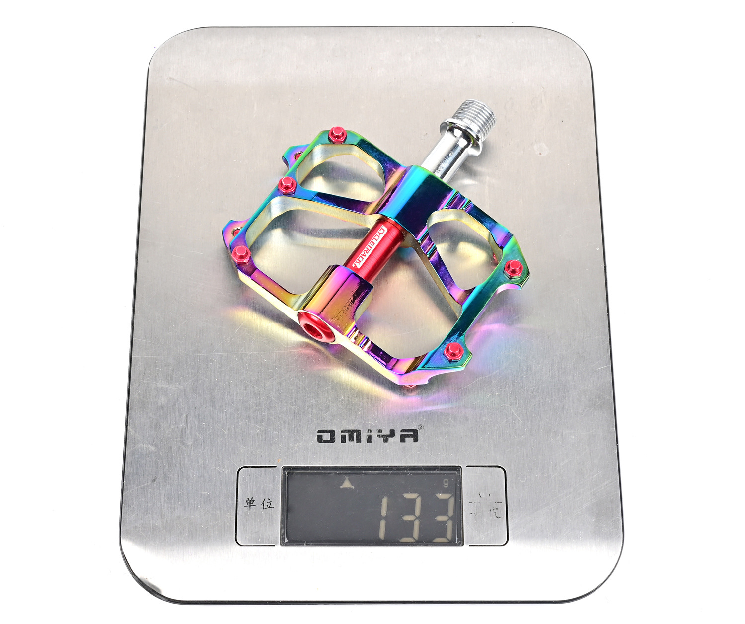 บันไดจักรยาน สีรุ้ง CK K11 mountain bike pedal plating color pedal road bike folding bike pedal 260g