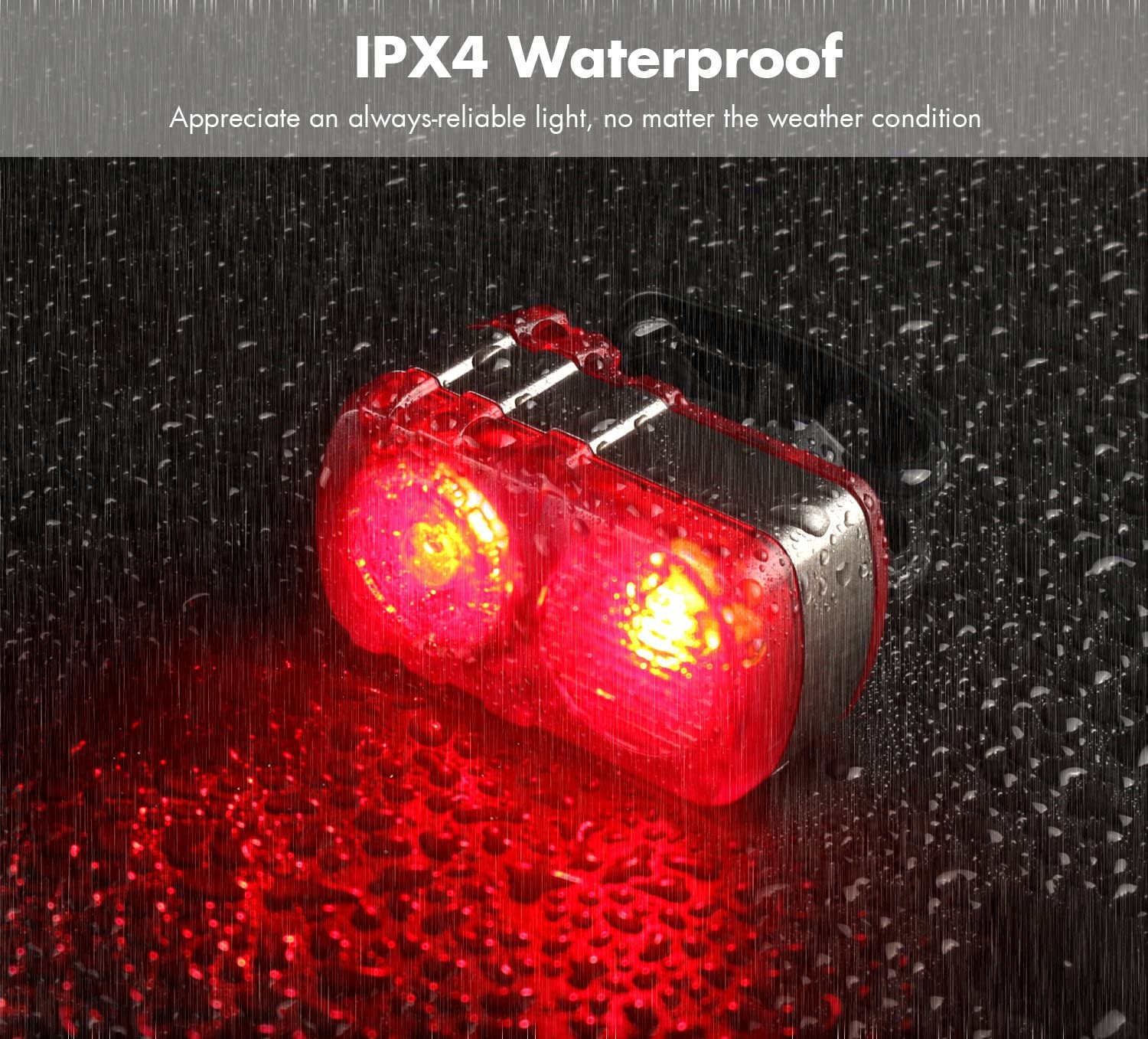 ไฟท้ายจักรยานเสือหมอบ เสือภูเขาแบบชาร์จ USB NQY รุ่น AQY-099