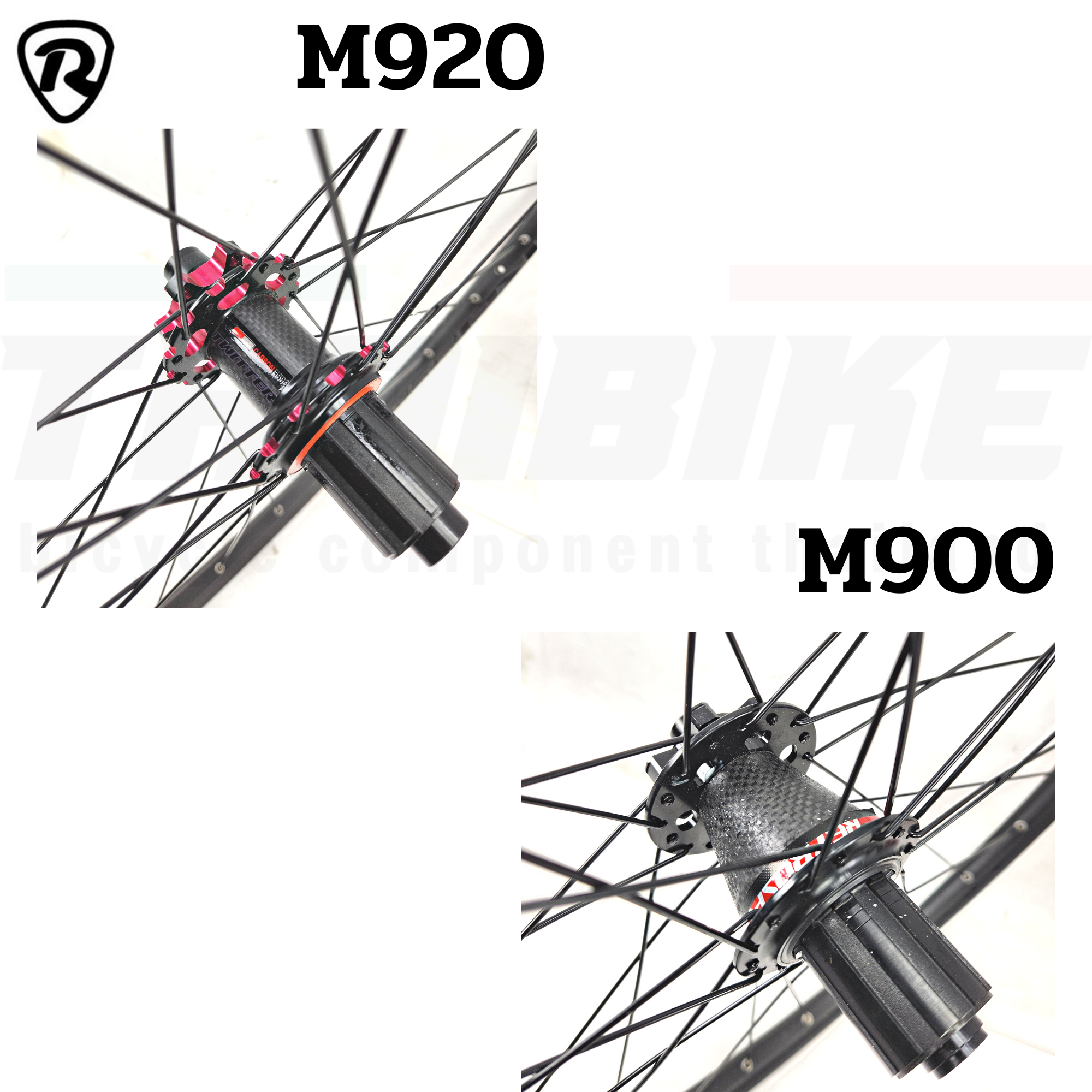 ล้อจักรยานเสือภูเขา Retrospec Aluminum 26 27.5 29 Carbon Hub 11spd รองรับแกน 9 12 15