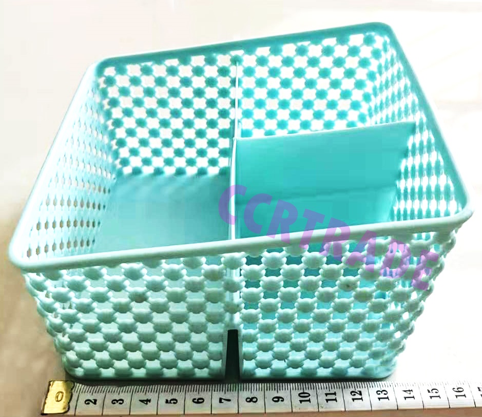 ตะกร้าใส่เครื่องเขียน 3 ช่อง 12x14 ซม.