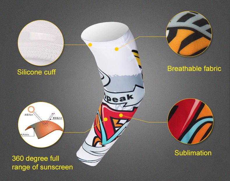 ปลอกแขนกันแดด กันลม ปั่นจักรยาน MOUNTAINPEAK/SAHOO 1 คู่