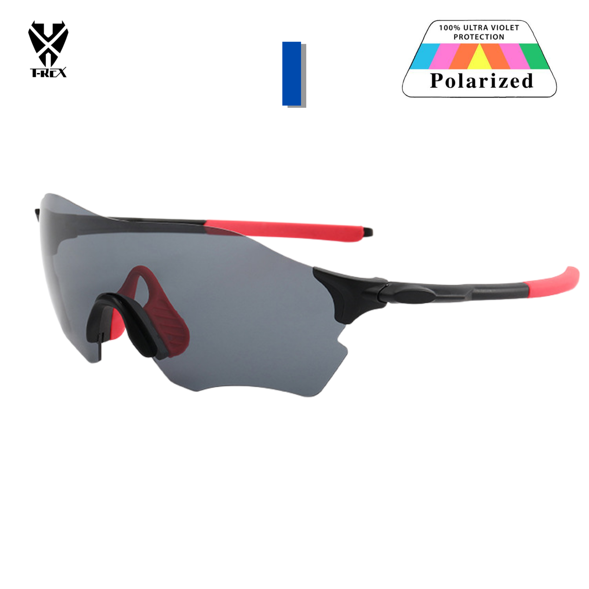 แว่นตาปั่นจักรยาน T-REX รุ่น 866 เลนส์ POLARIZE เลนส์ PC กันแดด กันลม กันฝุ่น UV แว่นกันแดด แว่นปั่น